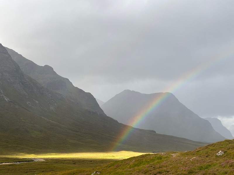 A break in the rain - and a rainbow
