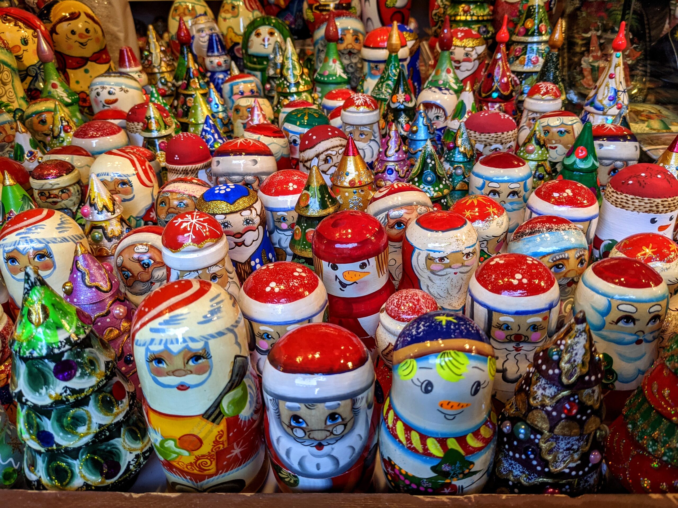Christmas trinkets for sale at Christkrindlmarket in Chicago