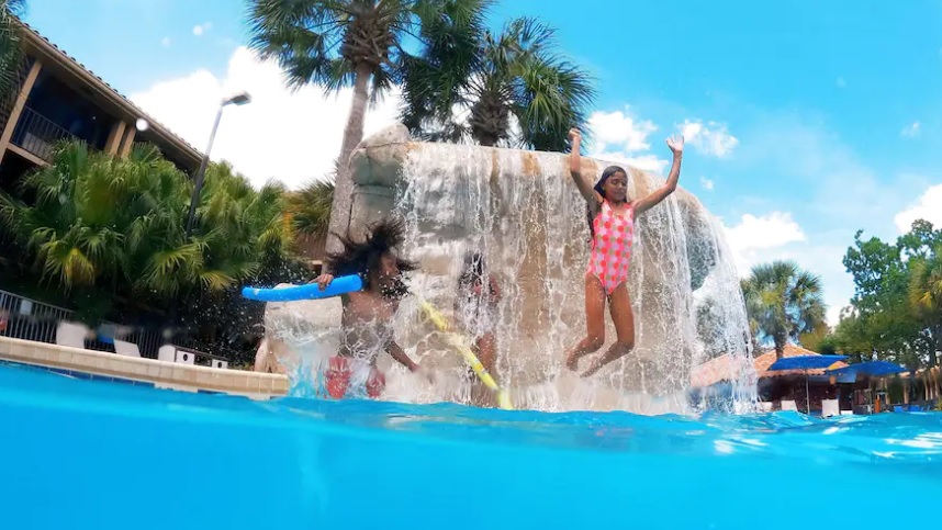 Kids' pool at the Doubletree Hotel near SeaWorld Orlando