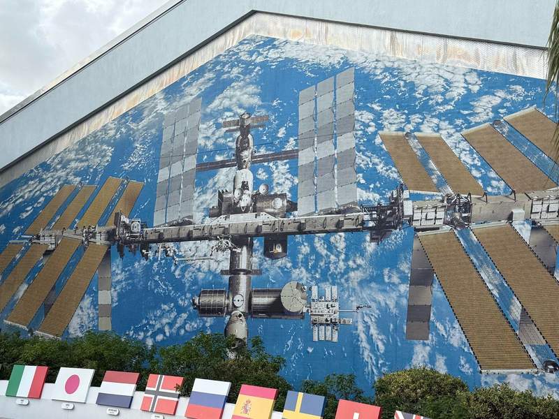 International Space Station mural