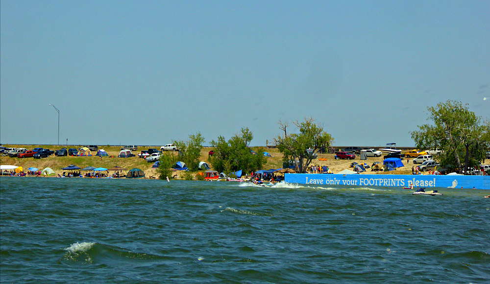White sand beaches, cool, deep waters, camping, and an abundance of family adventures at Lake McConaughy. Photo: Diana Rowe / SheBuysTravel Traveling Grandmom