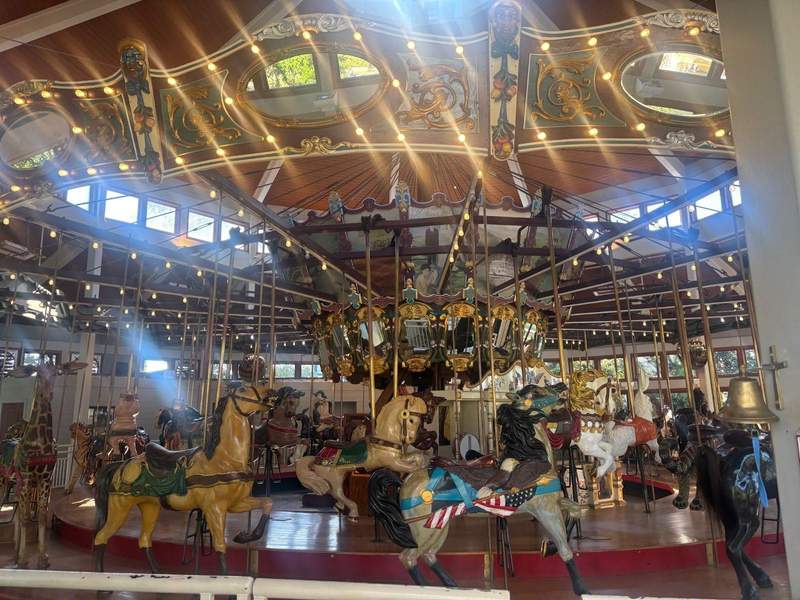 Wooden merry-go-round in Chattanooga