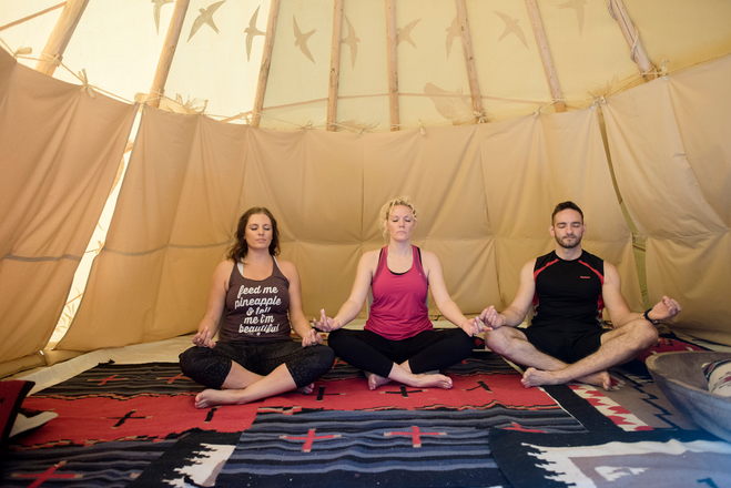 Boulders Resort and Spa offers Native American Cleansing Ritual Inside Tipi.