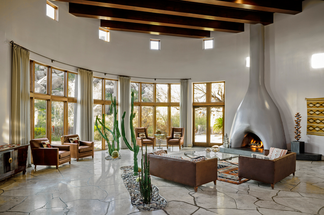 The lobby at Boulders Resort and Spa Scottsdale.