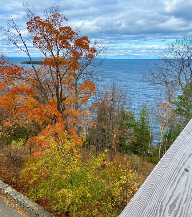 Enjoy amazing views from the top of Eagle Tower in Peninsula State Park.