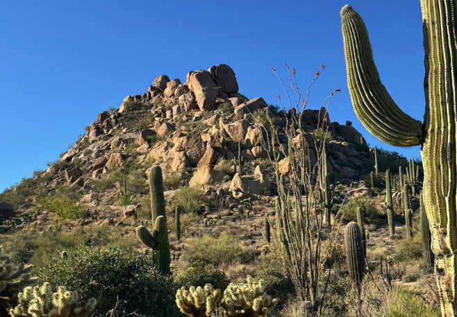 Take a hike to Pinnacle Peak, a few miles from the Four Seasons Scottsdale.