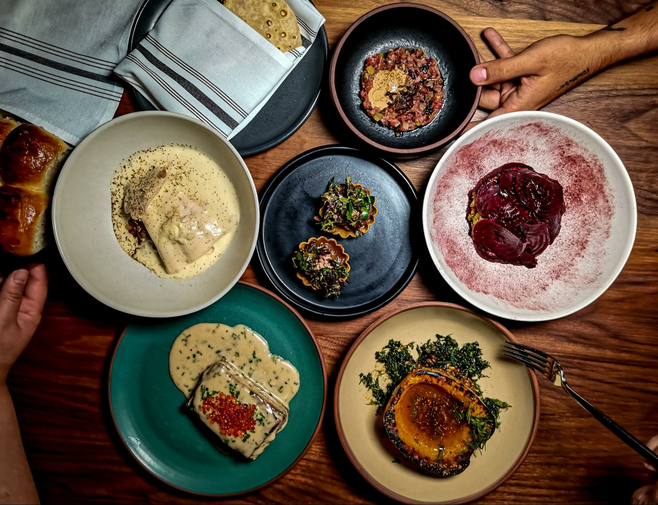 A selection of creative and colorful dishes at BATA restaurant in Tucson.