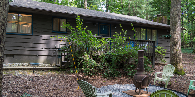 For your stay in Hendersonville, you can rent this two Bedroom Mountain Lily Cabin at Brightwaters Vacation Rentals.