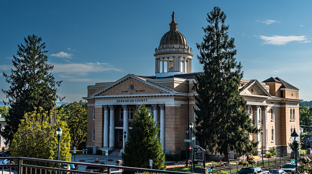 Henderson County Courthouse in Hendersonville, North Carolina.