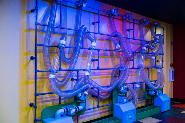 A demonstration of the use of Air Pressure and Valves at Hands On Children’s Museum in Hendersonville.